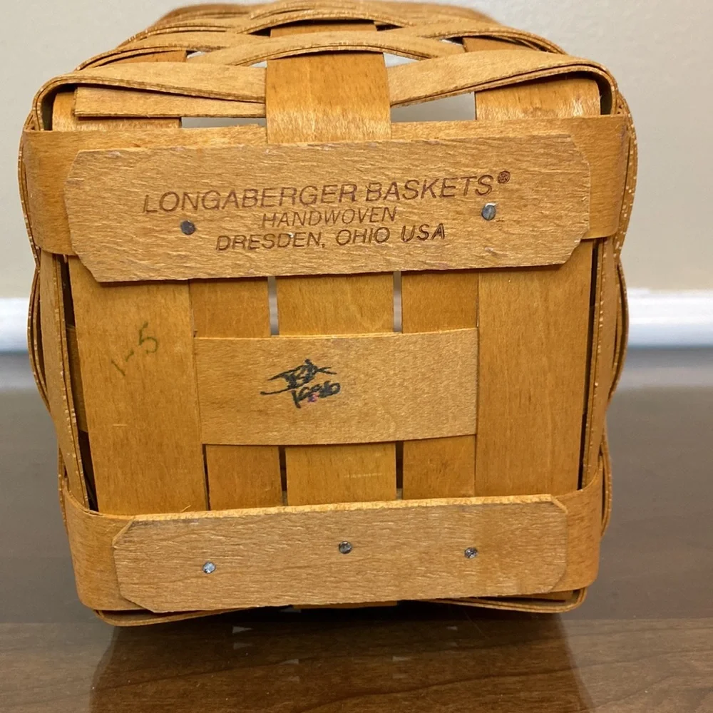 Longaberger Medium Spoon basket Hand oven Dresden, Ohio USA 1996